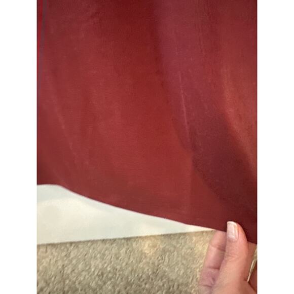 Reformation Tommie Knit Maxi Dress NWT Wine Red Long Sleeve M - Picture 7 of 10